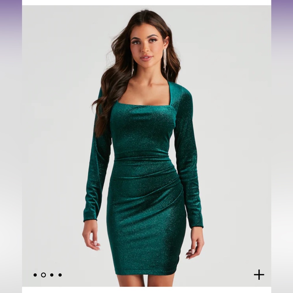 Green Sparkly Windsor Dress